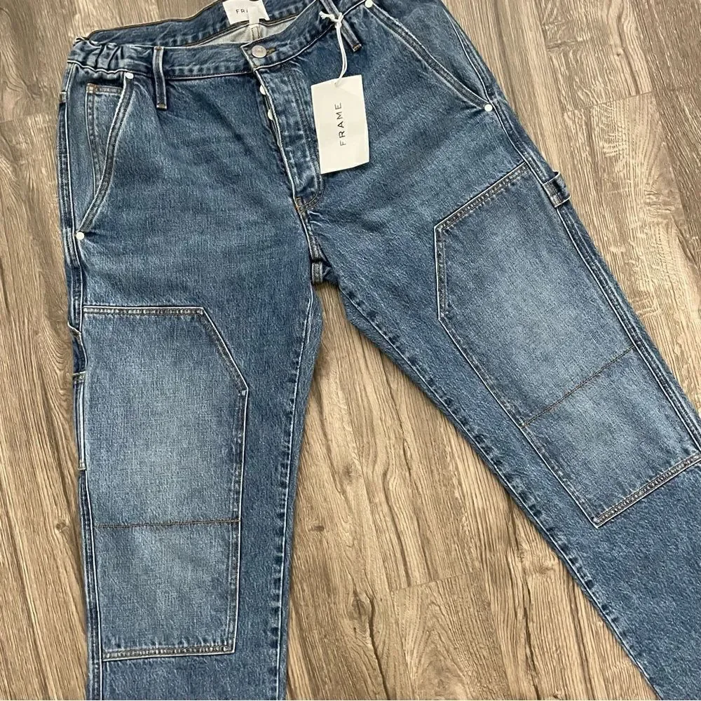 Revolve FRAME Mens Straight Leg Workwear Denim Jean Carr